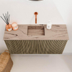 Mondiaz JOYA-DLUX 80cm toiletmeubel - kleur Dusk - Wastafel FAYE positie Midden Zonder kraangat kleur Arena. SW1426269