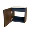 Mondiaz JOYA-DLUX Meuble de salle de bains - 40cm - couleur Walnut - Vasque FAYE position Droite 1 trou de robinet couleur Meli SW1424396