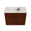 Mondiaz JOYA-DLUX Meuble de salle de bains 50cm - couleur Ruby - Vasque FAYE position Gauche Sans trou de robinet couleur Frappe SW1423446