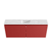 MONDIAZ TURE-DLUX Meuble toilette - 120cm - Fire - EDEN - vasque Opalo - position centrale - 1 trou de robinet SW1104303