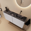 MONDIAZ TURE-DLUX Meuble toilette - 100cm - Cale - EDEN - vasque Lava - position droite - sans trou de robinet SW1103733