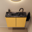 MONDIAZ TURE-DLUX meuble WC 60 cm Ocher. Lavabo EDEN Lava position centrale. Avec 1 trou de robinet. SW1103939