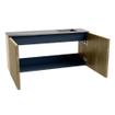 Mondiaz JOYA-DLUX 90cm toiletmeubel - kleur Dusk - Wastafel FAYE positie Rechts Zonder kraangat kleur Sombra. SW1426143