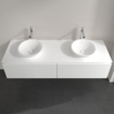 Villeroy & Boch Legato onderkast met 2 laden voor 2 waskommen 160x50x38cm matwit 0124768