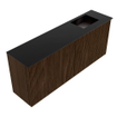Mondiaz JOYA 100cm meuble de salle de bains WC - couleur Walnut - Vasque FAYE position Droite 1 trou de robinet couleur Urban. SW1421335