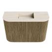 Mondiaz JOYA-DLUX 63.2cm toiletmeubel - ronding links en rechts kleur Dusk - Wastafel FAYE positie Midden Zonder kraangat kleur Meli. SW1425867
