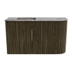 Mondiaz JOYA-DLUX 71.6cm toiletmeubel - ronding rechts kleur Shadow - Wastafel FAYE positie Links Zonder kraangat kleur Sombra. SW1425216