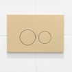 Plaque de commande QeramiQ Push avec support pour blocs de toilette - pour réservoir encastré Geberit UP320 - double chasse - boutons ronds - plastique - incluant 12 blocs de toilette - beige SW1335728