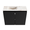 MONDIAZ TURE-DLUX Meuble de toilettes 60 cm Urban. EDEN lavabo Frappe position gauche. Avec 1 trou de robinet. SW1102637