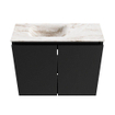 MONDIAZ TURE-DLUX Meuble toilette - 60cm - Urban - EDEN - vasque Frappe - position gauche - 1 trou de robinet SW1102637