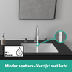 Hansgrohe Vernis wastafelkraan met waste chroom SW651441