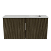 Mondiaz JOYA-DLUX 80cm toiletmeubel - kleur Shadow - Wastafel FAYE positie Rechts Zonder kraangat kleur Opalo. SW1422912
