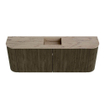 Mondiaz JOYA-DLUX 113.2cm toiletmeubel - ronding links en rechts kleur Shadow - Wastafel FAYE positie Midden 1 kraangat kleur Arena. SW1426252
