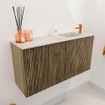 Mondiaz JOYA-DLUX 80cm toiletmeubel - kleur Dusk - Wastafel FAYE positie Rechts 1 kraangat kleur Nata. SW1425901
