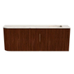 Mondiaz JOYA-DLUX Meuble de salle de bains 111.6cm - arrondi gauche couleur Ruby - Vasque FAYE position Droite 1 trou de robinet couleur Nata SW1425464