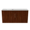 Mondiaz JOYA-DLUX Meuble de salle de bains 80cm - couleur Ruby - Vasque FAYE position Gauche Sans trou de robinet couleur Opalo SW1423717