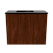 Mondiaz JOYA 50cm toiletmeubel - kleur Ruby - Wastafel FAYE positie Links Zonder kraangat kleur Urban. SW1421802