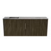 Mondiaz JOYA-DLUX 100cm meuble de salle de bains - couleur Shadow - Vasque FAYE position Gauche 1 trou de robinet couleur Sombra. SW1425210