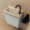 MONDIAZ TURE-DLUX Meuble toilette - 40cm - Greey - EDEN - vasque Ostra - position gauche - 1 trou de robinet SW1104872