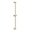IVY Bond Ensemble de douche de pluie - encastré - symmetry - inverseur-arrêt 2 voies - bras mural 40 cm - grande douche de tête slim 20 cm - barre de douche avec sortie - flexible de douche 150 cm - douchette main satin spray - Or brossé mat PVD SW1033805