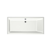 Xenz Kristal Ligbad - 160x75x48 - afvoer Midden - acryl - wit mat SW378406