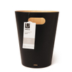 Umbra Woodrow Afvalbak - 23x23x28cm - 7.5 liter - zwart/naturel SW539536