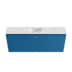 MONDIAZ TURE-DLUX Meuble de toilettes 120 cm Jeans. EDEN lavabo Opalo position milieu. Avec 1 trou de robinet. SW1104386
