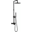 Crosswater Union Exposed Douche pluie - barre curseur - douchette - Noir mat SW968242