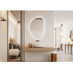 FugaFlow Eccelente Arredo Miroir Sim - 100x66,6cm - éclairage - chauffage miroir - horizontal/vertical - organique SW1469322