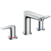 Hansgrohe Talis E Robinet de lavabo 3 trous avec tirette noir chrome brossé SW358796