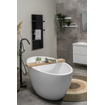 Eurom Sani 600 Comfort Panneau Infrarouge salle de bain 115x46.5cm Wifi 600watt Verre Noir SW656482