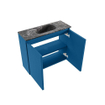 MONDIAZ TURE-DLUX Meuble de toilette 60cm Jeans. EDEN lavabo Lava position milieu. Avec 1 trou de robinet. SW1103850