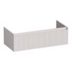 BRAUER Hope Wavy wastafelonderkast 100 1 softclose lade greeploos - 1 sifon uitsparing - mat zand SW1198904