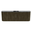 Mondiaz JOYA-DLUX 123.2cm toiletmeubel - ronding links en rechts kleur Shadow - Wastafel FAYE positie Midden Zonder kraangat kleur Lava. SW1422885