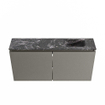 MONDIAZ TURE-DLUX Meuble de toilettes 100 cm Smoke. Lavabo EDEN Lava position droite. Avec 1 trou de robinet. SW1104109