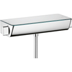 Hansgrohe Ecostat Select douchekraan thermostatisch met planchet van veiligheidsglas wit chroom 0459531