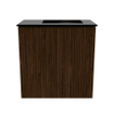Mondiaz JOYA 40cm meuble de toilette - couleur Walnut - Vasque FAYE position Droite 1 trou de robinet couleur Urban. SW1421303