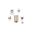 Brabantia NewIcon Pedaalemmer - 20 liter - kunststof binnenemmer - metallic gold SW1117468