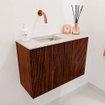 Mondiaz JOYA-DLUX 60cm toiletmeubel - kleur Ruby - Wastafel FAYE positie Links Zonder kraangat kleur Nata. SW1425418