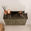 Mondiaz JOYA-DLUX 60cm toiletmeubel - kleur Dusk - Wastafel FAYE positie Midden 1 kraangat kleur Lava. SW1423202