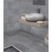 Terravito Davano carrelage mural et de sol - 60x60cm - Carré - 9mm - rectifié - aspect béton - Loft Grey SW359634
