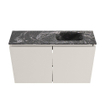 MONDIAZ TURE-DLUX Meuble de toilette 80 cm Linen. Lavabo EDEN Lava position droite. Sans trou de robinet. SW1103858