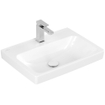 Villeroy & boch Architectura Lavabo - 44.5x60cm - avec trou de robinetterie - antibactérien - dessous meulé - blanc alpin SW1163066