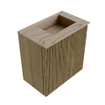 Mondiaz JOYA-DLUX 40cm toiletmeubel - kleur Dusk - Wastafel FAYE positie Rechts Zonder kraangat kleur Arena. SW1425725