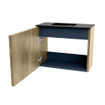 Mondiaz JOYA 50cm meuble de toilette - couleur Dusk - Vasque FAYE position Gauche Sans trou de robinet couleur Urban. SW1421717