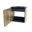 Mondiaz JOYA 40cm toiletmeubel - kleur Dusk - Wastafel FAYE positie Rechts 1 kraangat kleur Urban. SW1421635
