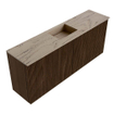 Mondiaz JOYA-DLUX Meuble de toilette 100cm - couleur Walnut - Vasque FAYE position Milieu Sans trou de robinet couleur Arena SW1424339