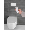 Geberit AquaClean Mera Classic – WC japonais avec extraction des odeurs, séchage à air chaud, douchette intime, abattant soft-close, plaque de recouvrement chromée brillante – Blanc brillant SW87550