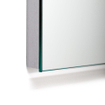 Saniclass Alu spiegel 100x70cm zonder verlichting rechthoek aluminium SHOWROOMMODEL SHOW18849