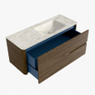 Mondiaz CIRO-DLUX Badkamermeubelset - 120x45x50cm - Solid surface wastafel Ostra - 1 wasbak Rechts - zonder kraangaten - 2 lades - Dusk SW1532927